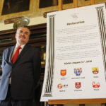 Spotkanie Miast Partnerskich - uroczystość wręczenia Kielcom nagrody Rady Europy / Marzena Mąkosa / Radio Kielce