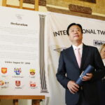 Spotkanie Miast Partnerskich - uroczystość wręczenia Kielcom nagrody Rady Europy / Marzena Mąkosa / Radio Kielce