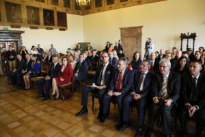 Spotkanie Miast Partnerskich - uroczystość wręczenia Kielcom nagrody Rady Europy / Marzena Mąkosa / Radio Kielce