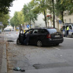 Wypadek na ulicy Paderewskiego w Kielcach / Robert Felczak / Radio Kielce