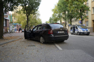Wypadek na ulicy Paderewskiego w Kielcach / Robert Felczak / Radio Kielce