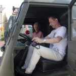 Audycja "Stacja wakacje" była dzisiaj nadawana ze Starachowic. Na zdjęciu Paweł Solarz / Krzysztof Bujnowicz / Radio Kielce