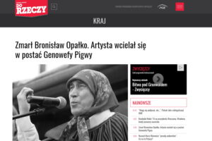 Nie żyje Bronisław Opałko. Polskie media o śmierci „Genowefy Pigwy” / Internet / Do Rzeczy