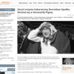 Nie żyje Bronisław Opałko. Polskie media o śmierci „Genowefy Pigwy” / Internet / Polsat News