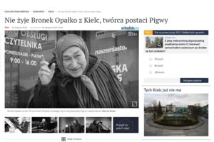 Nie żyje Bronisław Opałko. Polskie media o śmierci „Genowefy Pigwy” / Internet / Echo Dnia