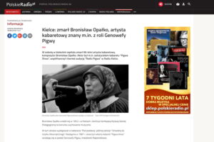 Nie żyje Bronisław Opałko. Polskie media o śmierci „Genowefy Pigwy” / Internet / Polskie Radio