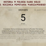 05.09.2017. Kartka z powstańczego kalendarza - 5 września / Muzeum Powstania Warszawskiego / 05.09.2017. Kartka z powstańczego kalendarza - 5 września