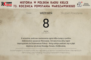 08.09. Kartka z powstańczego kalendarza / Muzeum Powstanie Warszawskiego