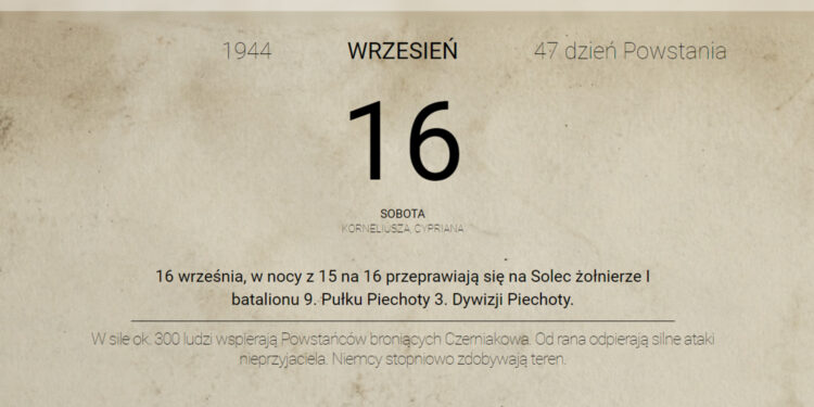 Powstanie Warszawskie - 16 września 1944 roku - Radio Kielce