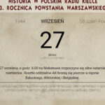 Powstanie Warszawskie - kartka z powstańczego kalendarza - 27.09.1944 / Muzeum Powstania Warszawskiego