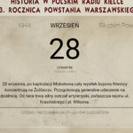 Powstanie Warszawskie. Kartka z powstańczego kalendarza - 28.09.1944 / Muzeum Powstania Warszawskiego
