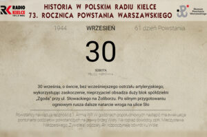 Powstanie Warszawskie - kartka z powstańczego kalendarza 30.09.1944 / Muzeum Powstania Warszawskiego