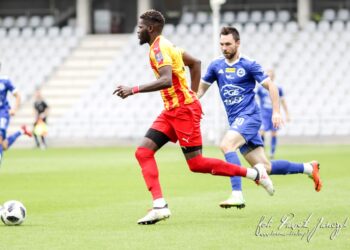 Korona Kielce - Stal Mielec. Na zdjęciu: Djibril Diaw / Paweł Jańczyk / Korona Kielce