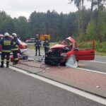 Wypadek w Rudzie Malenieckiej, na drodze krajowej nr 74 / KPP Końskie