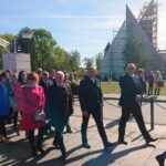 Odsłonięcie pomnika, który powstał z okazji stulecia odzyskania przez Polskę niepodległości / Katarzyna Prędotka / Radio Kielce