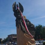 Odsłonięcie pomnika, który powstał z okazji stulecia odzyskania przez Polskę niepodległości / Katarzyna Prędotka / Radio Kielce