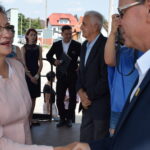 Obchody jubileuszu 60-lecia GKS Rudki. Z lewej: Agata Wojtyszek - wojewoda świętokrzyski i Andrzej Gąsior - wójt Nowej Słupi / Agata Sałata