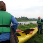 Spływ kajakowy z Pińczowa do Chrobrza z udziałem księdza biskupa Mariana Florczyka / Kamil Włosowicz / Radio Kielce