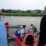 Spływ kajakowy z Pińczowa do Chrobrza z udziałem księdza biskupa Mariana Florczyka / Kamil Włosowicz / Radio Kielce