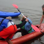 Spływ kajakowy z Pińczowa do Chrobrza z udziałem księdza biskupa Mariana Florczyka / Kamil Włosowicz / Radio Kielce