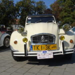 Jednym z przystanków w Rajdzie Zabytkowej Motoryzacji był Park Miejski w Pińczowie, gdzie zaprezentowano kilkadziesiąt zabytkowych modeli samochodów / Kamil Włosowicz / Radio Kielce