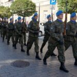 Kielce. Ślubowanie pierwszoklasistów z klas mundurowych ze Szkół Zakładu Doskonalenia Zawodowego / Marcin Różyc / Radio Kielce