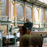 Bodzentyn. Uroczysta msza święta w intencji Ojczyzny w 79. rocznicę utworzenia Polskiego Państwa Podziemnego. Na zdjęciu Krzysztof Lipiec - poseł PiS / Michał Kita / Radio Kielce