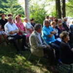 Odsłonięto obelisku poświęconego Polskiej Organizacji Wojskowej i mieszkańcom miejscowości, którzy sto lat temu stawili czynny opór żandarmerii austriackiej, dokonującej rekwizycji żywności / Emilia Sitarska / Radio Kielce