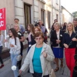 Marsz Pamięci z okazji 76. rocznicy likwidacji getta / Ewa Pociejowska-Gawęda / Radio Kielce