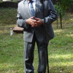 Uroczystości, podczas których upamiętniono żołnierzy Wojska Polskiego i funkcjonariuszy Policji Państwowej, zamordowanych w Katyniu, Charkowie, Twerze i Miednoje. Starosta jędrzejowski Edmund Kaczmarek / Ewa Pociejowska-Gawęda / Radio Kielce