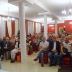 Spotkanie z mieszkańcami Małogoszcza, podczas którego został przedstawiony kandydat na burmistrza miasta Michał Molenda / Ewa Pociejowska-Gawęda / Radio Kielce