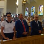 Skarżysko-Kamienna. 90-lecie istnienia energetyków okręgu radomsko-kieleckiego. Na zdjęciu (od lewej): Barbara Czerwińska – dyrektor PGE Obrót oddział w Skarżysku; Dariusz Kowalski – zastępca dyrektora generalnego PGE Dystrybucja oddział w Skarżysku; Wojciech Nita – dyrektor generalny PGE Dystrybucja odział w Skarżysku / Tomasz Piwko / Radio Kielce