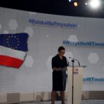 Warszawa. Konwencja wyborcza Koalicji Obywatelskiej. Na zdjęciu: Katarzyna Lubnauer - przewodnicząca Nowoczesnej / Michał Kita / Radio Kielce