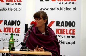 Studio Polityczne. Na zdjęciu: Magdalena Fogiel-Litwinek - Kukiz'15 / Karol Żak / Radio Kielce