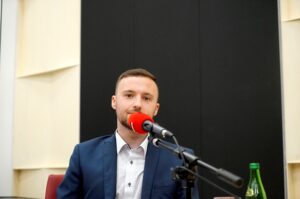 Studio Polityczne. Na zdjęciu: Michał Piasecki - PO / Karol Żak / Radio Kielce