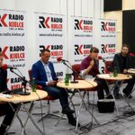 Studio Polityczne. Na zdjęciu (od lewej): senator Jarosław Rusiecki - PiS, Dawid Kędziora - PSL, Magdalena Fogiel-Litwinek - Kukiz'15, Maciej Klesyk - Nowoczesna i Michał Piasecki - PO / Karol Żak / Radio Kielce