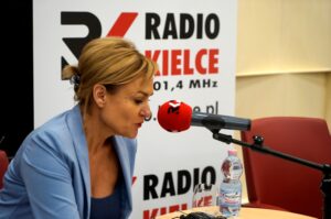 Studio Polityczne. Na zdjęciu: Beata Oleś - TVP3 Kielce / Karol Żak / Radio Kielce