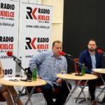 Studio Polityczne. Na zdjęciu (od lewej): Magdalena Fogiel-Litwinek - Kukiz'15, Marek Szczepanik - PSL i Marek Kowalski - Nowoczesna / Karol Żak / Radio Kielce