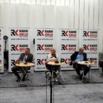 Studio Polityczne. Na zdjęciu (od lewej): Dariusz Kaszuba – PiS, Marcin Kornaga – PSL, Jadwiga Szewczyk – Kukiz’15, Lucjan Pietrzczyk – PO, Marek Kowalski - Nowoczesna / Karol Żak / Radio Kielce