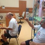 Kielce. Trening podopiecznych Świętokrzyskiego Stowarzyszenia Pomocy Osobom z Chorobą Parkinsona / Iwona Murawska / Radio Kielce