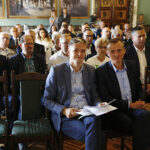 Kielce. Grodzka konwencja wyborcza Polskiego Stronnictwa Ludowego. Marszałek Adam Jarubas i Dawid Kędziora / Jarosław Kubalski / Radio Kielce