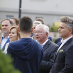 Kielce. Konferencja PiS. Na zdjęciu (od lewej): poseł Marek Kwitek, poseł Anna Krupka, poseł Krzysztof Lipiec i senator Krzysztof Słoń / Jarosław Kubalski / Radio Kielce