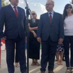 Krzysztof Szatan, kandydat PiS na burmistrza Sandomierza zainaugurował kampanię wyborczą. Z lewej: poseł PiS Marek Kwitek / Grażyna Szlęzak-Wójcik / Radio Kielce