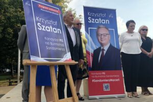 Krzysztof Szatan, kandydat PiS na burmistrza Sandomierza zainaugurował kampanię wyborczą / Grażyna Szlęzak-Wójcik / Radio Kielce