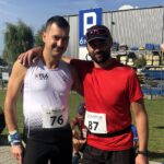 Bieg Szklarski. Na zdjęciu (od lewej): Paweł Wierzbicki - dyrektor MOSIR w Sandomierzu i Józef Żuk - redaktor z Tygodnika Nadwiślańskiego / Grażyna Szlęzak - Wójcik / Radio Kielce