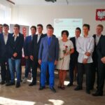 Skarżysko. Wręczenie stypendiów dla uczniów Zespołu Szkół Transportowo-Mechatronczych od firmy MESKO / Anna Głąb / Radio Kielce