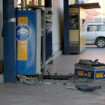 Wysadzony bankomat przy ulicy Piekoszowskiej w Kielcach / Robert Felczak / Radio Kielce