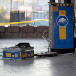 Wysadzony bankomat przy ulicy Piekoszowskiej w Kielcach / Robert Felczak / Radio Kielce