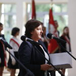 03.09.2018 Kielce. Zespół Szkół Ponadgimnazjalnych nr 2. Wojewódzka Inauguracja Roku Szkolnego 2018/2019. Dyrektor szkoły Iwona Kijewska / Jarosław Kubalski / Radio Kielce