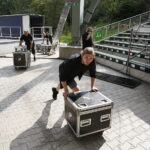 06.09.2018 Kielce. Amfiteatr na Kadzielni. Przygotowania do Festiwalu Muzyki Tanecznej / Jarosław Kubalski / Radio Kielce